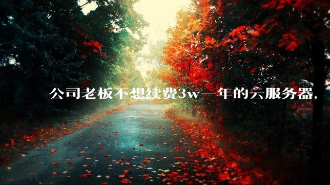 公司老板不想续费3w一年的云服务器，合理吗？