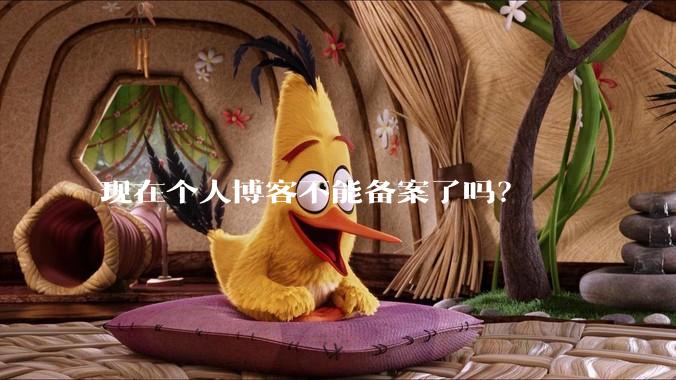 现在个人博客不能备案了吗？